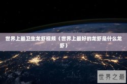 世界上最卫生龙虾视频（世界上最好的龙虾是什么龙虾）