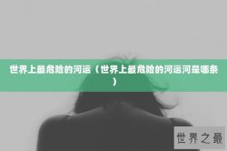 世界上最危险的河运（世界上最危险的河运河是哪条）
