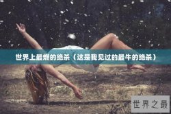 世界上最燃的绝杀（这是我见过的最牛的绝杀）