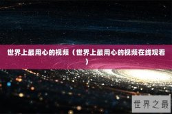 世界上最用心的视频（世界上最用心的视频在线观看）