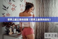 世界上最土豪的战服（世界上最贵的战车）