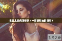 世界上最燃俄语歌（一首很燃的俄语歌）