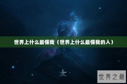 世界上什么最懂我（世界上什么最懂我的人）
