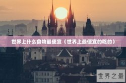世界上什么食物最便宜（世界上最便宜的吃的）