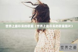 世界上最朴实的歌星（世界上最朴实的歌星图片）