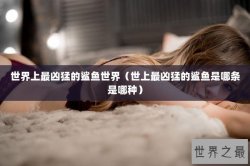 世界上最凶猛的鲨鱼世界（世上最凶猛的鲨鱼是哪条是哪种）