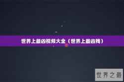 世界上最凶视频大全（世界上最凶残）