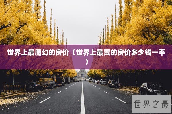世界上最魔幻的房价（世界上最贵的房价多少钱一平）