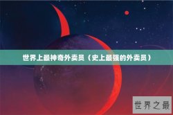 世界上最神奇外卖员（史上最强的外卖员）