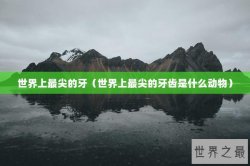 世界上最尖的牙（世界上最尖的牙齿是什么动物）