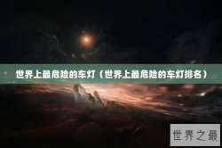 世界上最危险的车灯（世界上最危险的车灯排名）