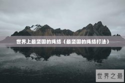 世界上最坚固的绳结（最坚固的绳结打法）