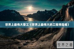 世界上最伟大普工（世界上最伟大的工程师是谁）
