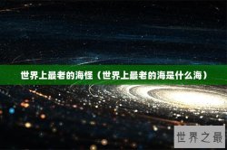 世界上最老的海怪（世界上最老的海是什么海）