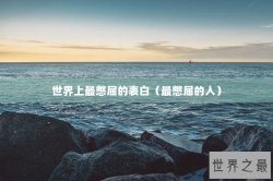 世界上最憋屈的表白（最憋屈的人）