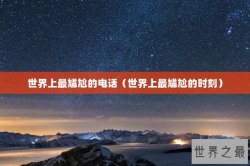 世界上最尴尬的电话（世界上最尴尬的时刻）