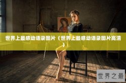 世界上最感动语录图片（世界上最感动语录图片高清）