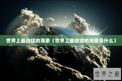 世界上最凶猛的海象（世界上最凶猛的海兽是什么）