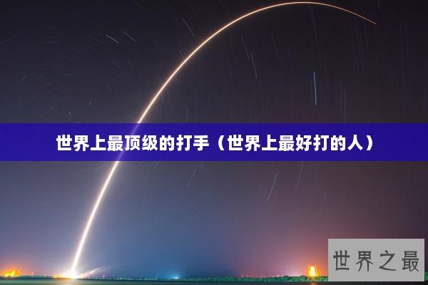 世界上最顶级的打手（世界上最好打的人）