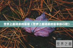 世界上最顽皮的富豪（世界上最顽皮的富豪排行榜）