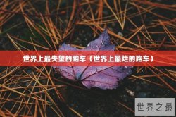 世界上最失望的跑车（世界上最烂的跑车）