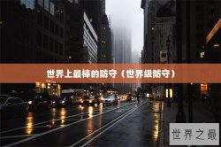 世界上最棒的防守（世界级防守）