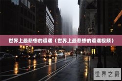 世界上最悲惨的遭遇（世界上最悲惨的遭遇视频）