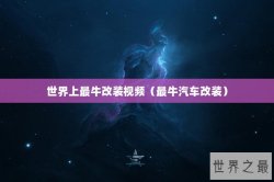 世界上最牛改装视频（最牛汽车改装）