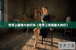 世界上最伟大的灯光（世界上亮得最久的灯）