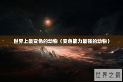 世界上最变色的动物（变色能力最强的动物）