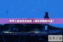 世界上最搞笑的插队（插队的幽默对话）
