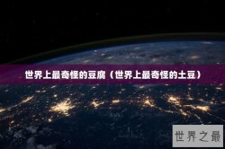 世界上最奇怪的豆腐（世界上最奇怪的土豆）