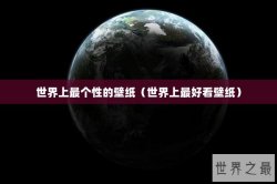 世界上最个性的壁纸（世界上最好看壁纸）