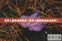 世界上最刺激的变身（世界上最刺激的变身动作）