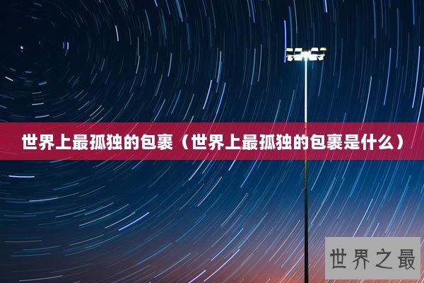 世界上最孤独的包裹（世界上最孤独的包裹是什么）