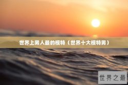 世界上男人最的模特（世界十大模特男）