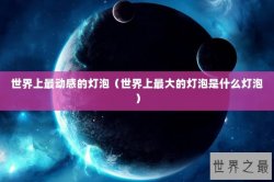 世界上最动感的灯泡（世界上最大的灯泡是什么灯泡）