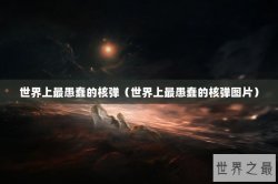 世界上最愚蠢的核弹（世界上最愚蠢的核弹图片）