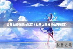 世界上最奇葩的吃面（世界上最难吃的两碗面）