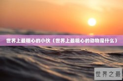 世界上最粗心的小伙（世界上最粗心的动物是什么）