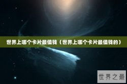 世界上哪个卡片最值钱（世界上哪个卡片最值钱的）