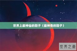 世界上最神仙的鞋子（最神奇的鞋子）
