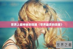 世界上最神秘的锦鲤（世界最贵的锦鲤）