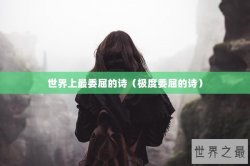 世界上最委屈的诗（极度委屈的诗）