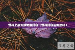 世界上最沉默地区排名（世界排名前的黑暗）