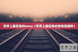 世界上最狂暴的mma（世界上最狂暴的食物是哪种）