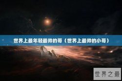 世界上最年轻最帅的哥（世界上最帅的小哥）
