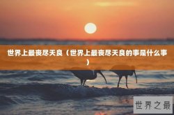 世界上最丧尽天良（世界上最丧尽天良的事是什么事）