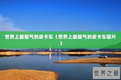 世界上最霸气的皮卡车（世界上最霸气的皮卡车图片）