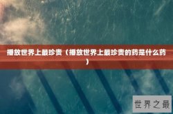 播放世界上最珍贵（播放世界上最珍贵的药是什么药）